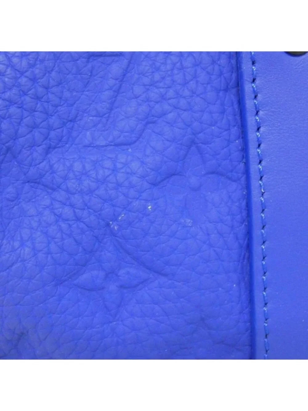 ★SOLD★ Louis Vuitton Taurillon Monogram Keepall Handbag Bleu Black - Picture 3 of 7